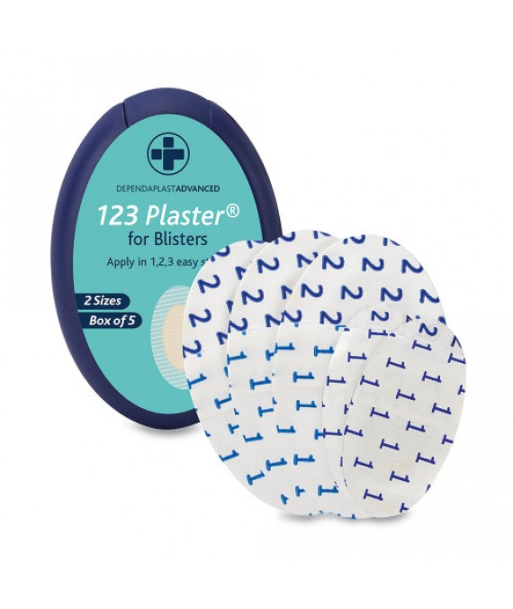 Advanced 1,2,3 Blister Plasters Box of 5