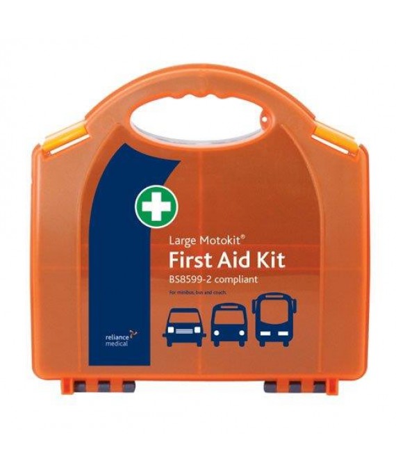 Motorists First Aid Kit Large in Hard Case - British Std  - Large BSI Motokit - Vehicle First Aid Kit BS8599-2