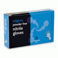 6 Pairs Nitrile Gloves in Box. Six Pairs of Nitrile gloves in Box or Bag