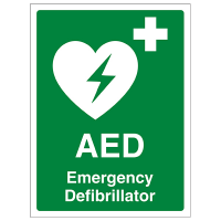 Defibrillator/AED Sign