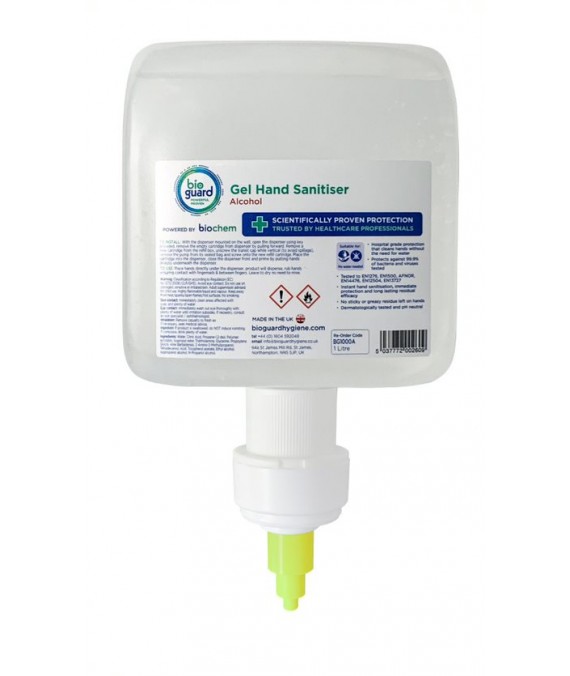 Bioguard Gel Hand Sanitiser 1000ml for touchless dispenser