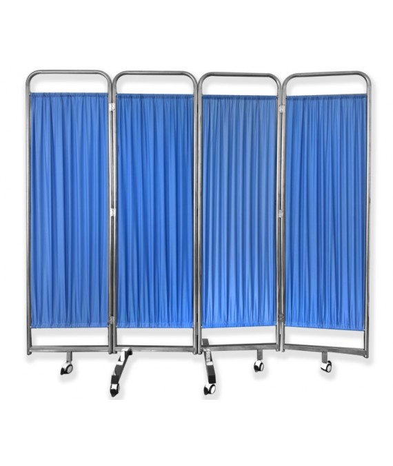 Stainless Steel Medical Screen including Removable Curtains 