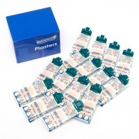 Astroplast Fabric Pilferproof Plasters With GREEN Clip 7.2cm x 2.5cm (Box 15 x Clip 10)