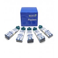 Astroplast Pilferproof Blue Detectable Plasters With GREEN Clips 7.2cm x 2.5cm (Box 15 x Clip 10)