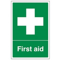 Adhesive First Aid Sign