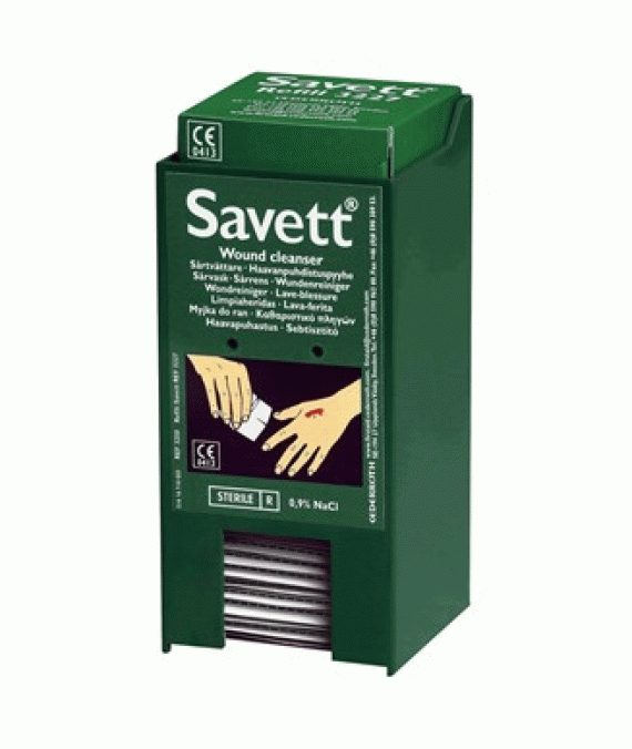 Savett Dispenser with 40 Wound Wipes Savett Dispenser with 40 Wound Wipes