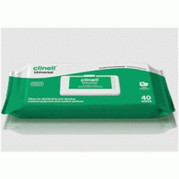 Clinell Hand, Surface and Instrument Wipes - Packet of 40