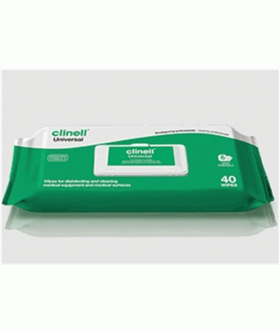 Clinell Hand, Surface and Instrument Wipes - Packet of 40