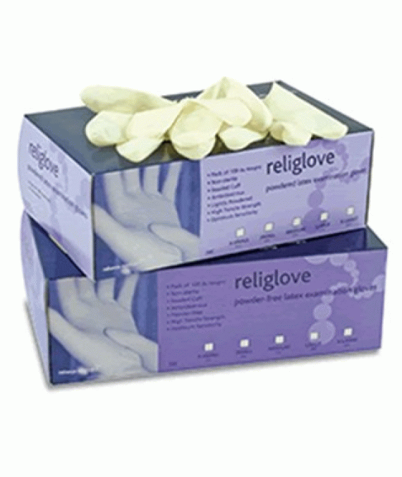 Latex Powder Free Gloves Medium (100)