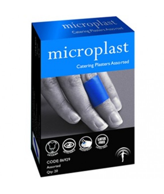 Blue Detectable Plasters Fingertip (Wing) 50