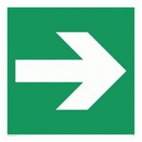Arrow Symbol Adhesive Sign
