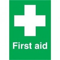 First Aid Sign Adhesive 150 x 100mm
