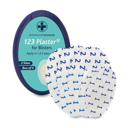 Advanced 1,2,3 Blister Plasters Box of 5